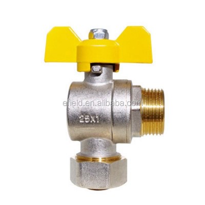 Gas Brass Ball Valve With Lever Lever Handle For Pex Pipe