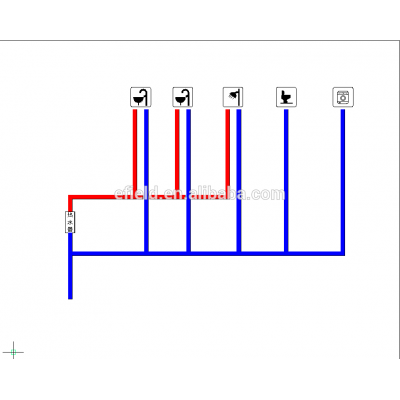 professional NSF / ASTM half inch pex tubing with oxygen barrier for under floor heating transparent color